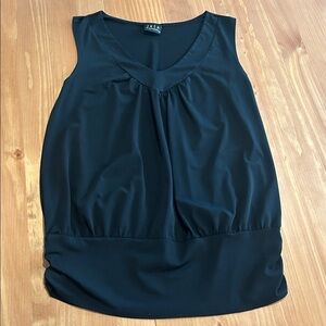 JKLA California Black V Neck Sleeveless Top Size L